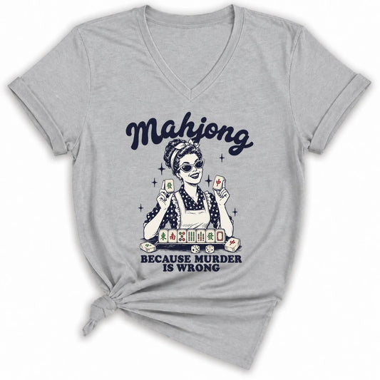 Because Murder Is Wrong Lady V-neck