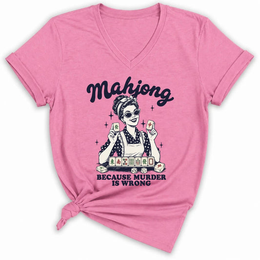Because Murder Is Wrong Lady V-neck