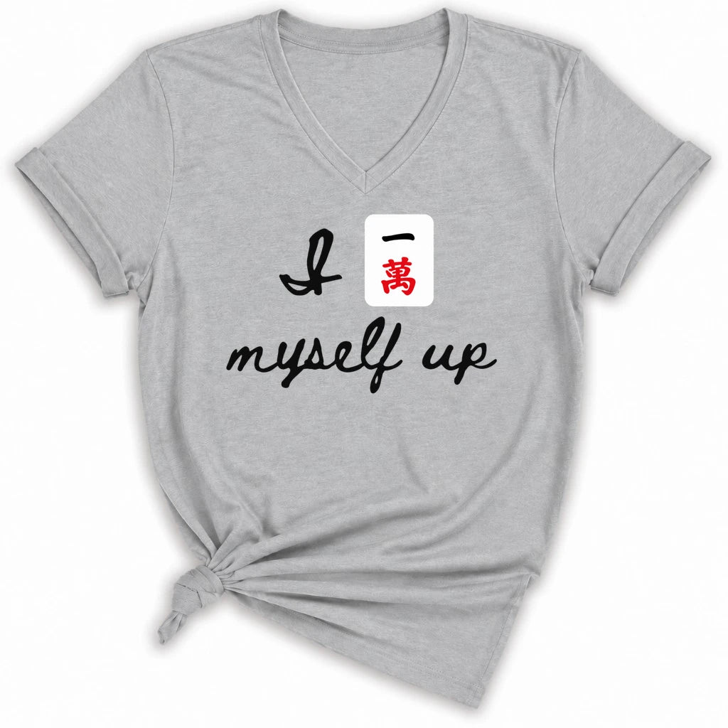 I Crack Myself Up Lady V-neck