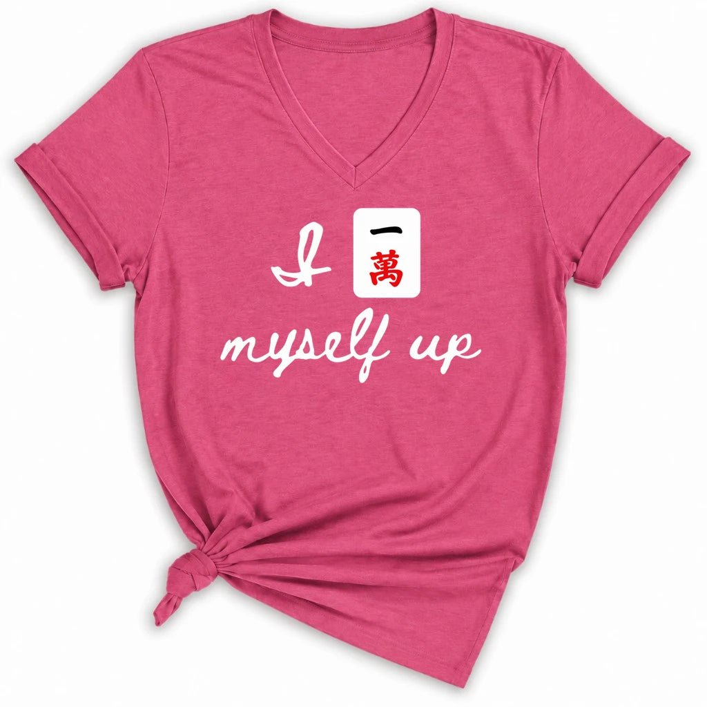 I Crack Myself Up Lady V-neck