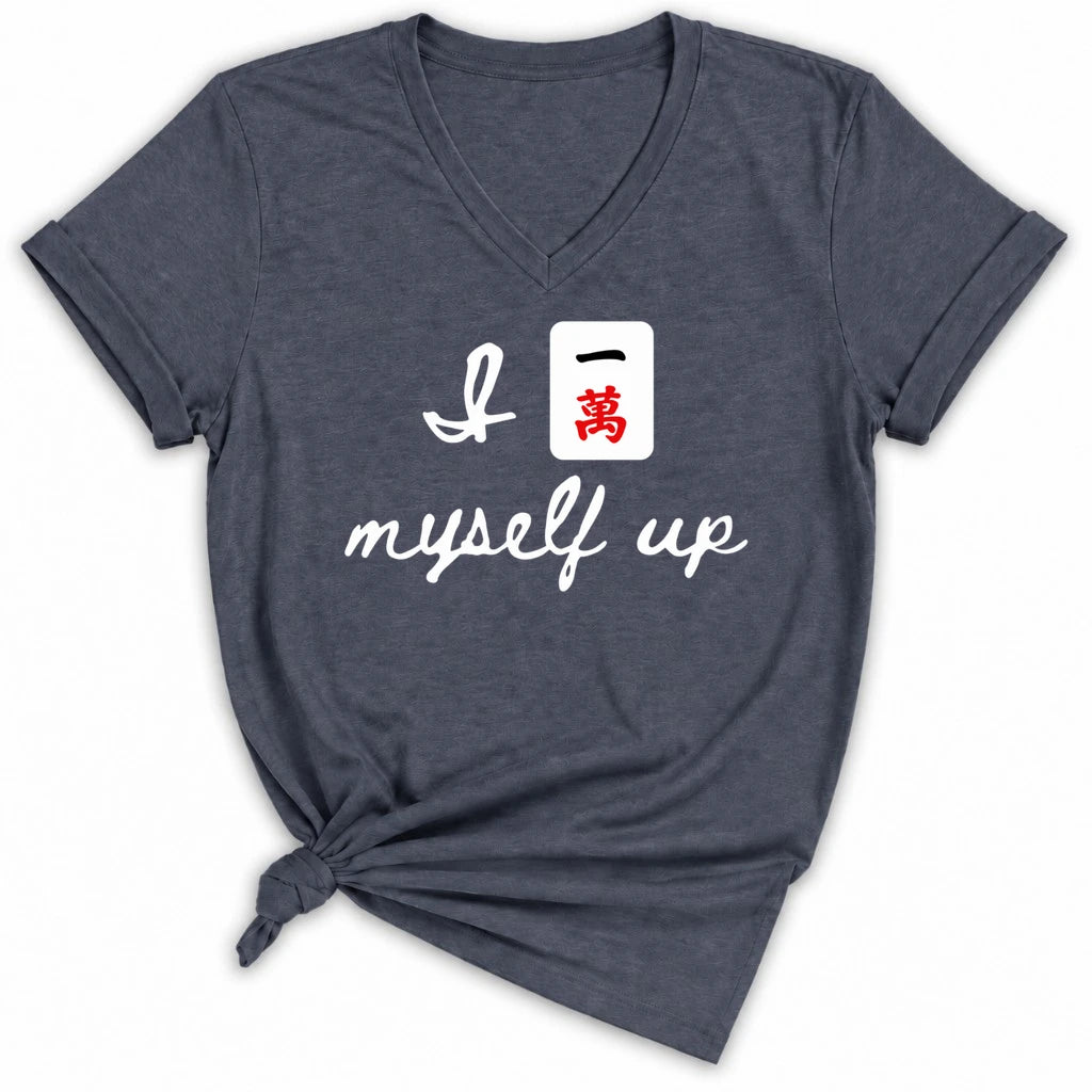 I Crack Myself Up Lady V-neck