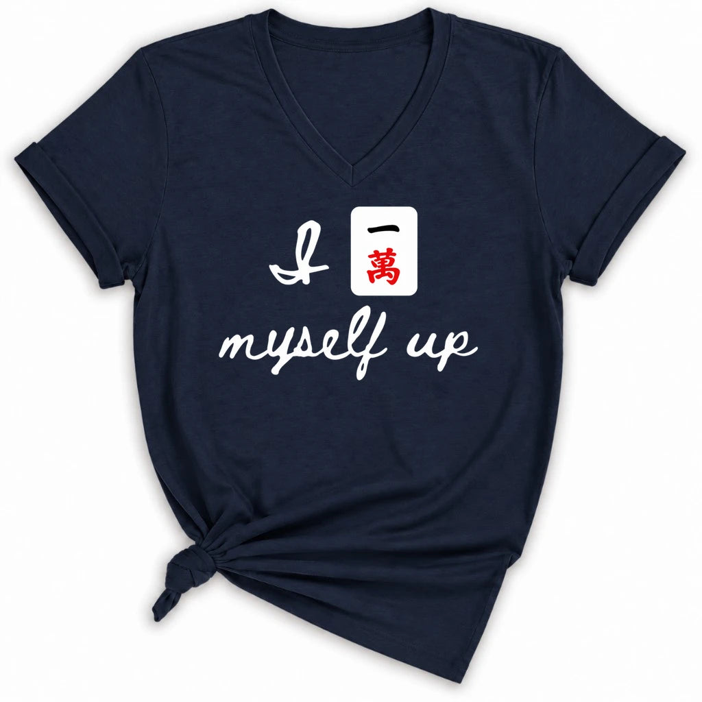 I Crack Myself Up Lady V-neck