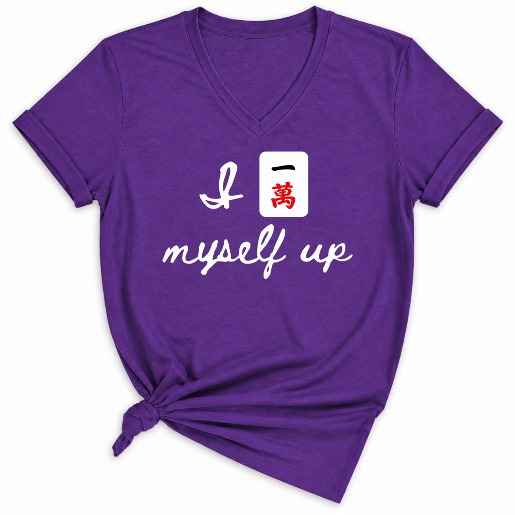 I Crack Myself Up Lady V-neck