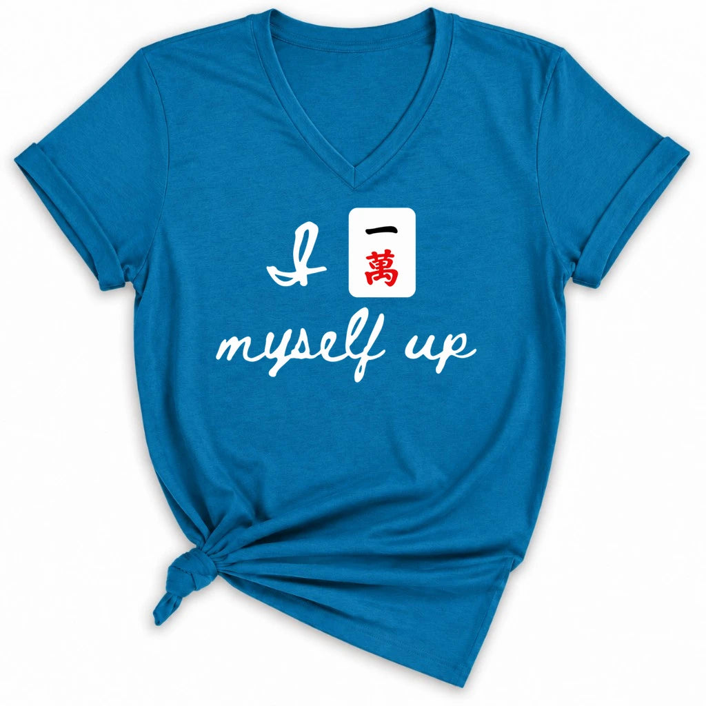 I Crack Myself Up Lady V-neck