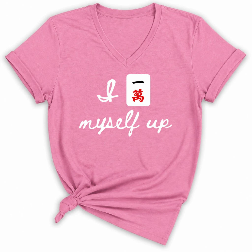 I Crack Myself Up Lady V-neck