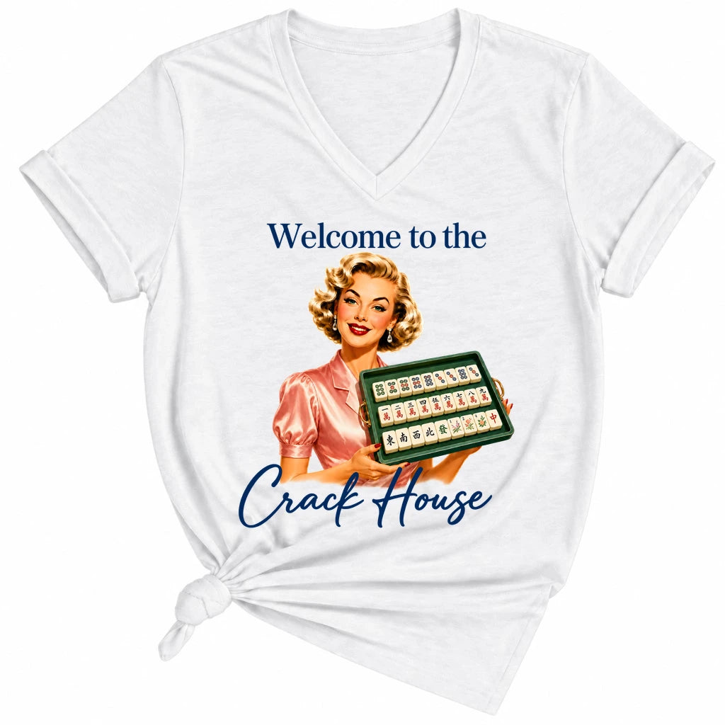 Welcome to the crack house Lady V-neck