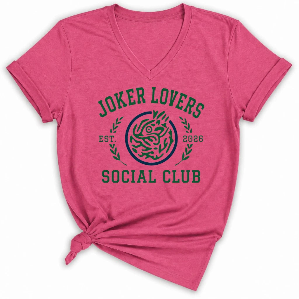 Joker Lover Social Club Lady V-neck