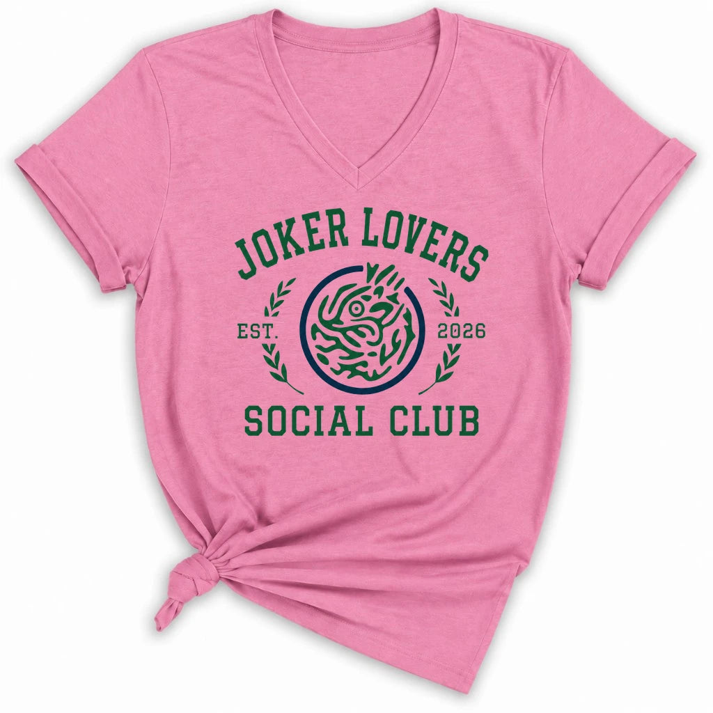 Joker Lover Social Club Lady V-neck