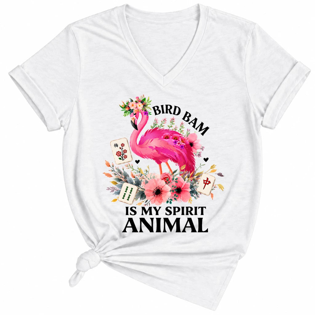 Bird Bam Is My Spirit Animal Lady V-neck
