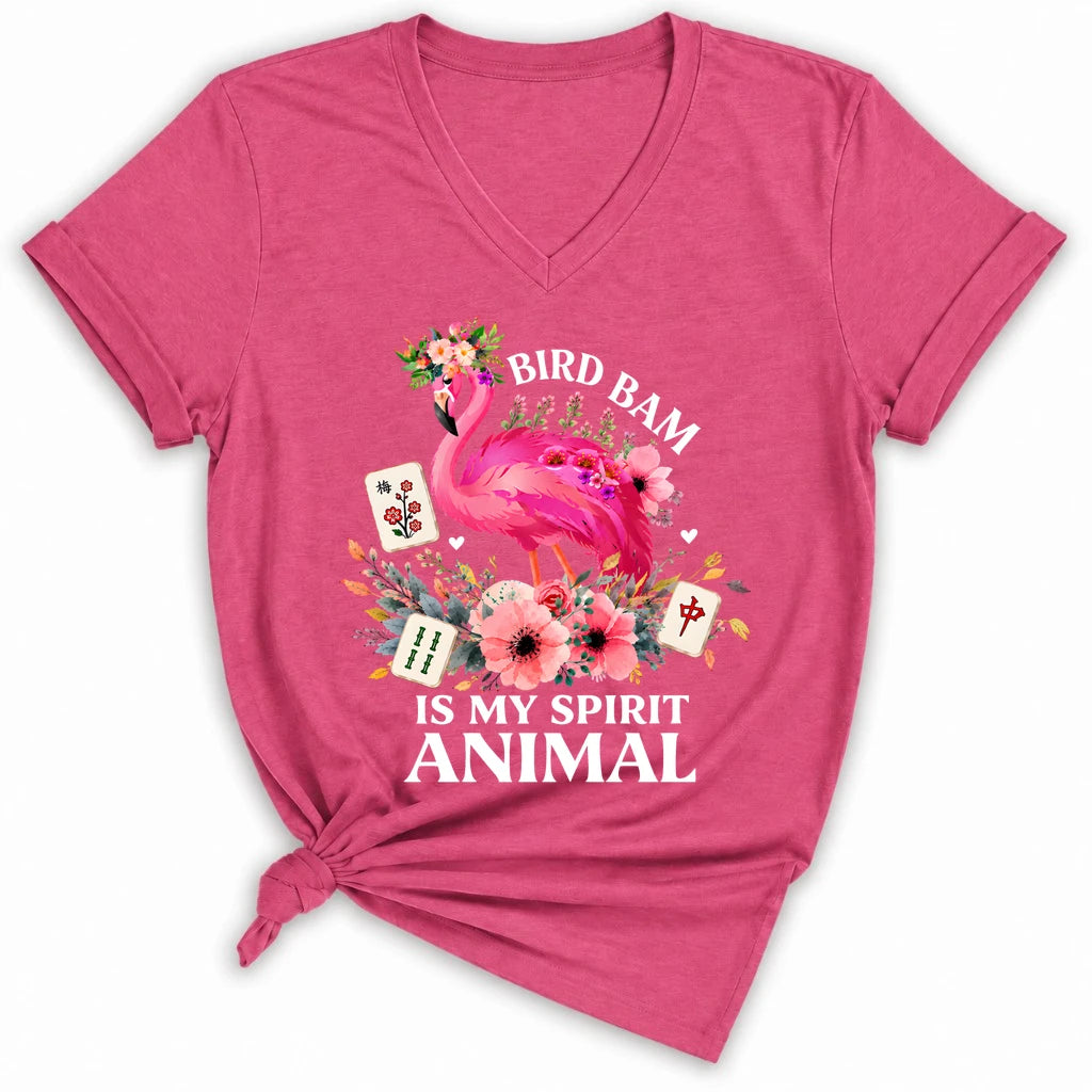 Bird Bam Is My Spirit Animal Lady V-neck