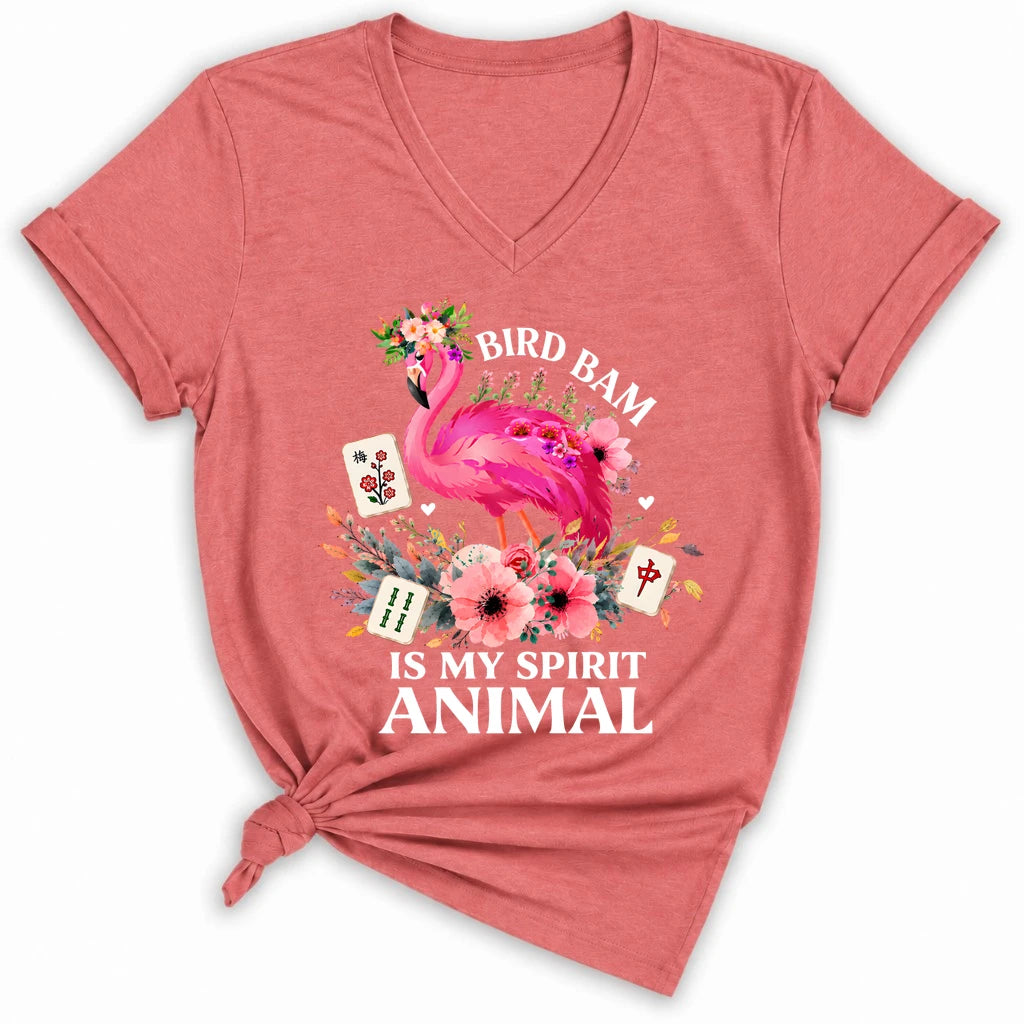 Bird Bam Is My Spirit Animal Lady V-neck