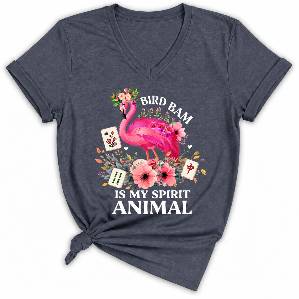 Bird Bam Is My Spirit Animal Lady V-neck