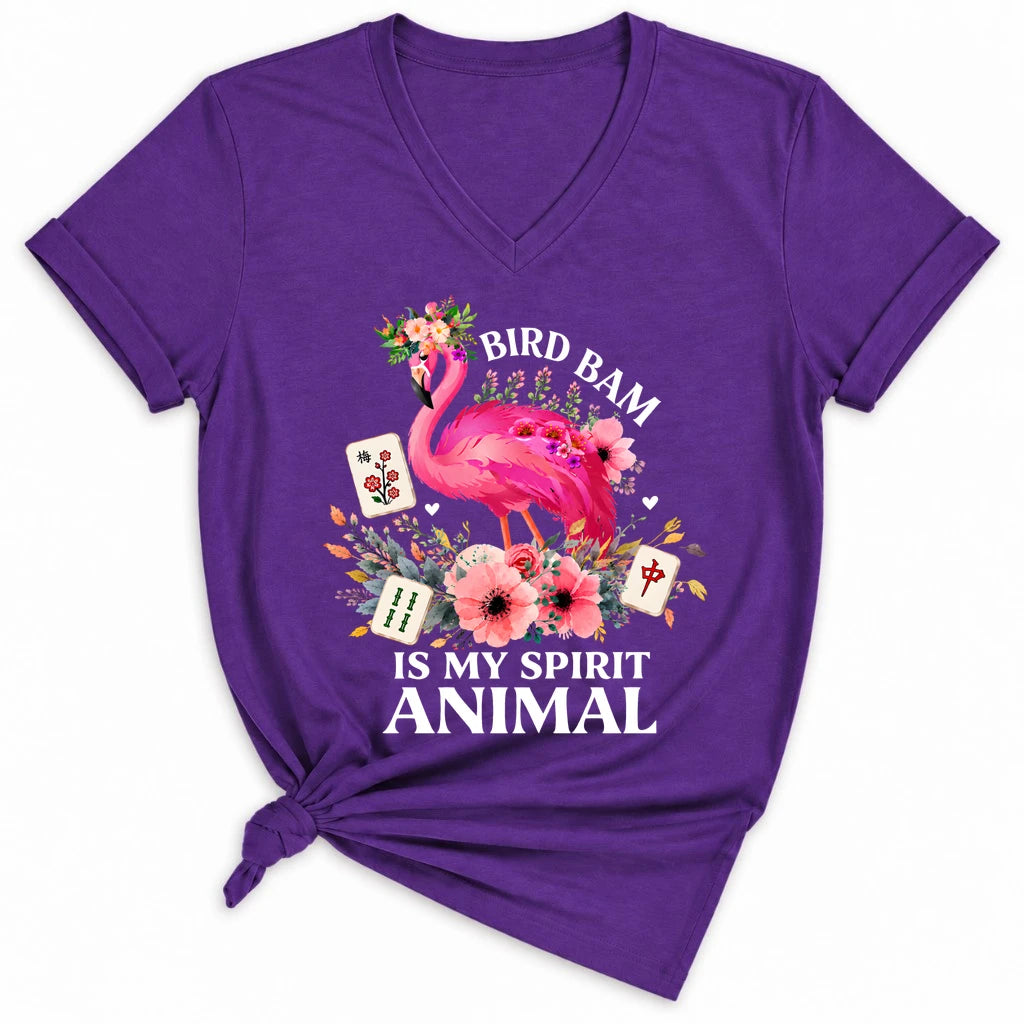 Bird Bam Is My Spirit Animal Lady V-neck
