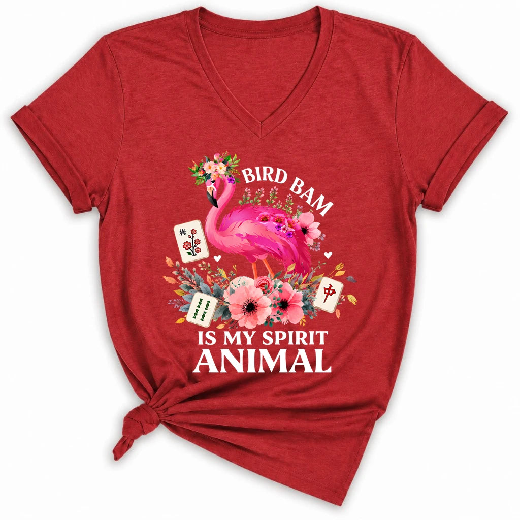Bird Bam Is My Spirit Animal Lady V-neck