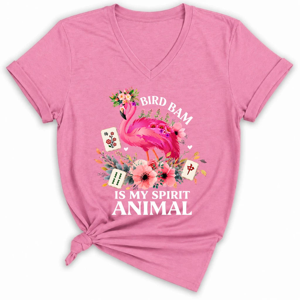 Bird Bam Is My Spirit Animal Lady V-neck