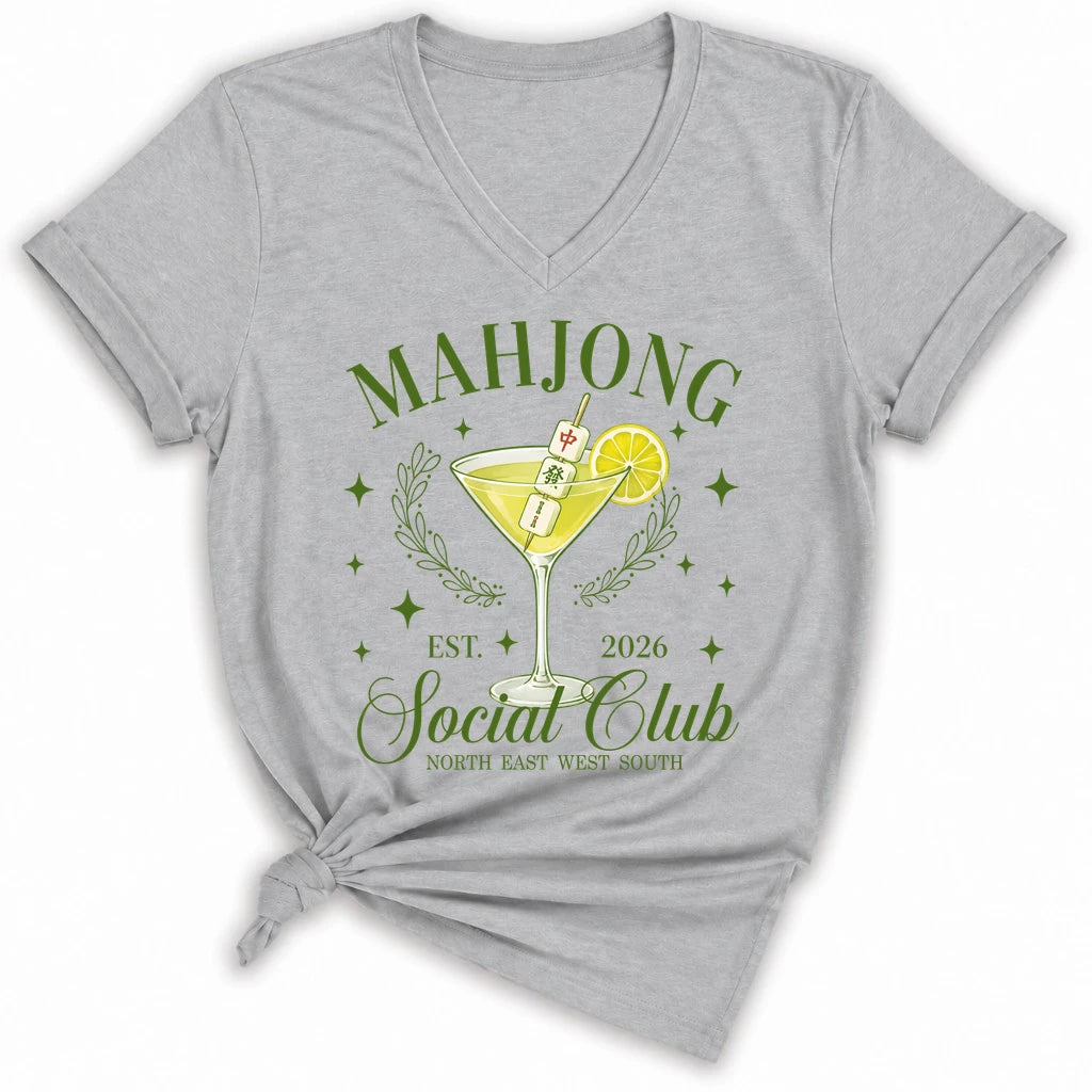 Mahj & Marg Social Club Lady V-neck