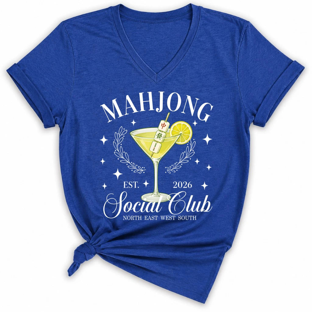 Mahj & Marg Social Club Lady V-neck
