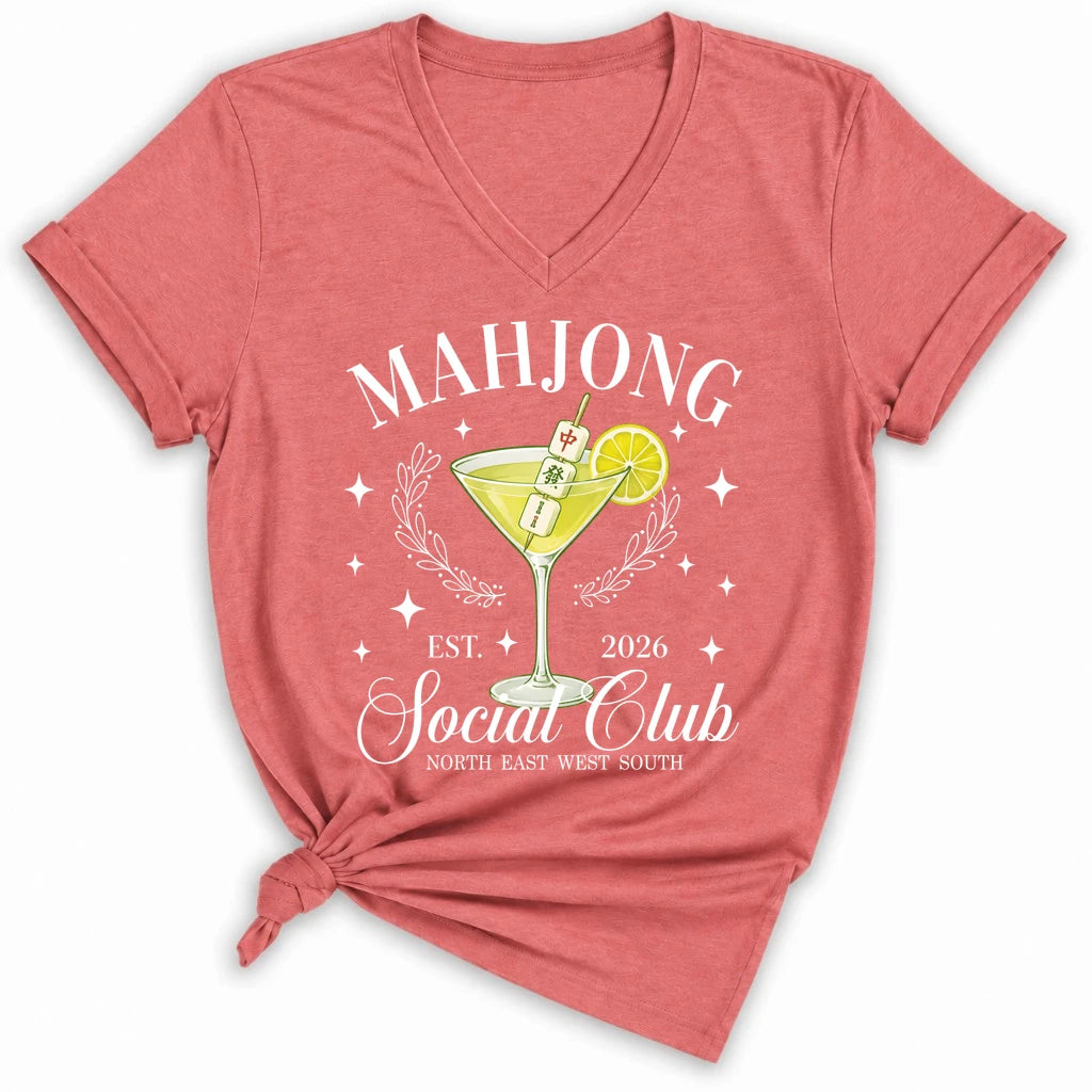 Mahj & Marg Social Club Lady V-neck