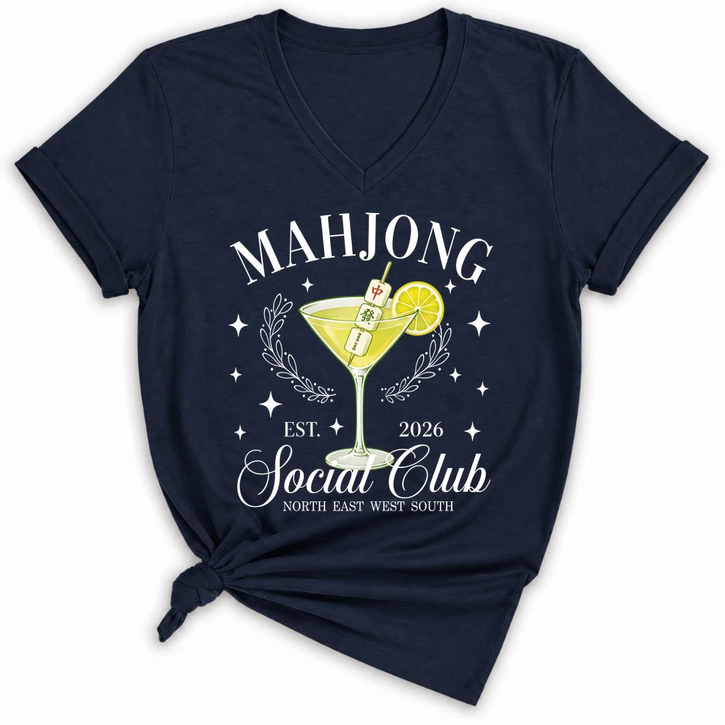 Mahj & Marg Social Club Lady V-neck