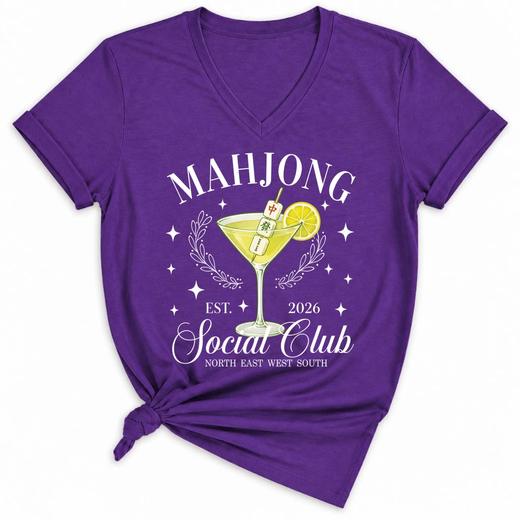 Mahj & Marg Social Club Lady V-neck