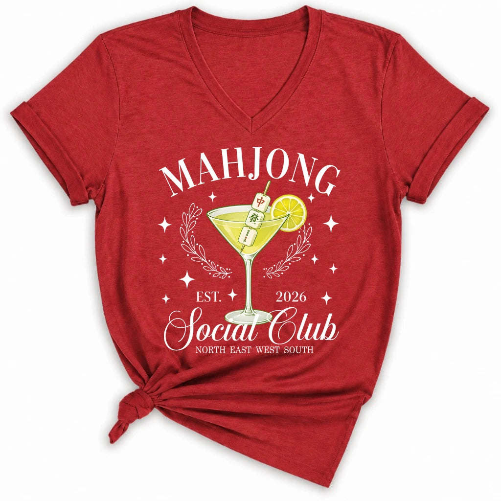 Mahj & Marg Social Club Lady V-neck