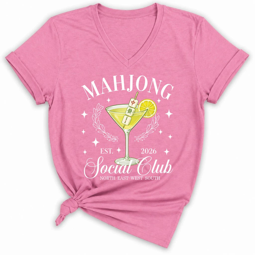 Mahj & Marg Social Club Lady V-neck
