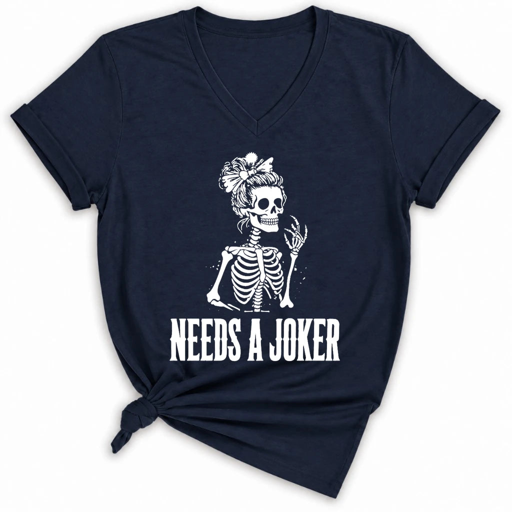 Needs A Joker Lady V-neck