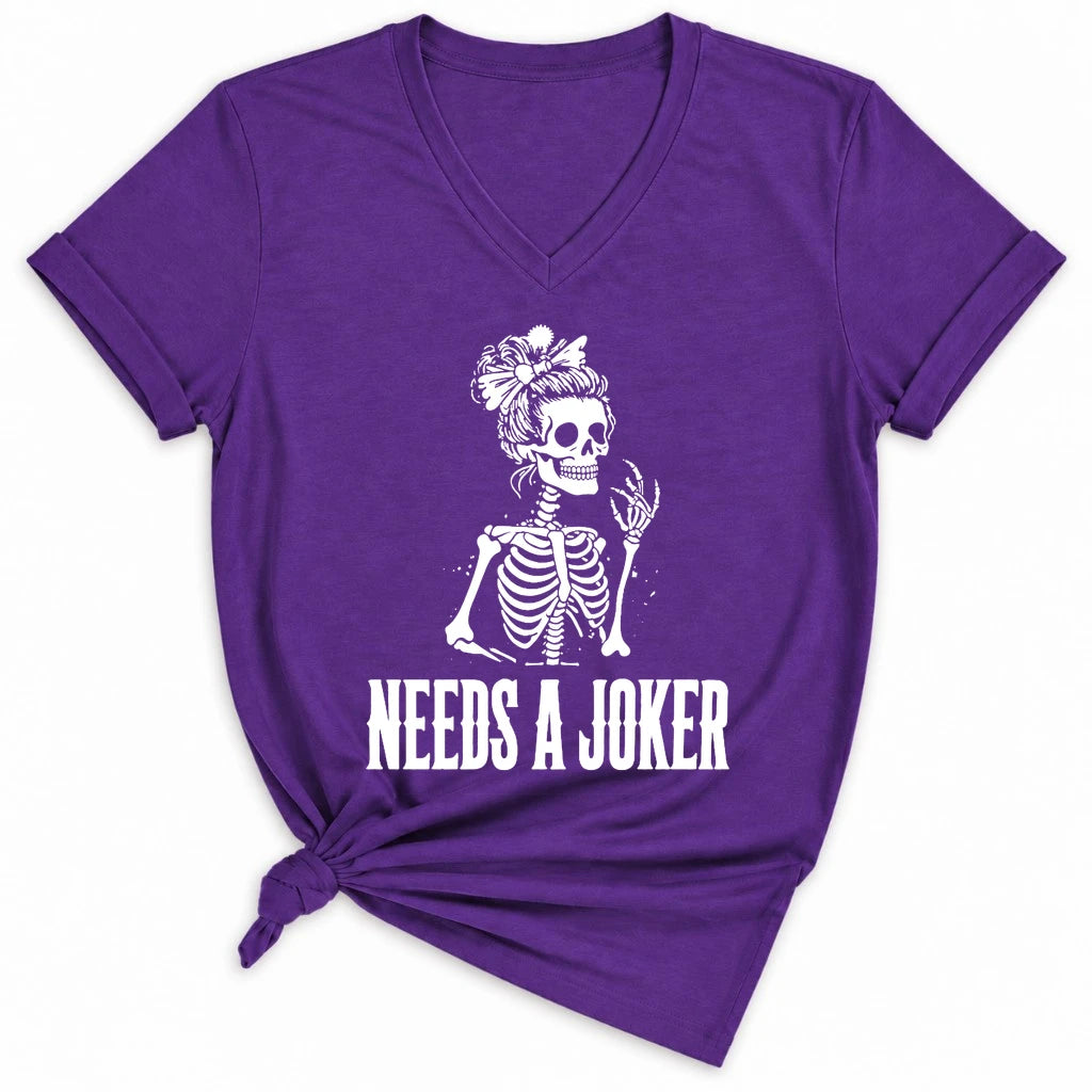 Needs A Joker Lady V-neck