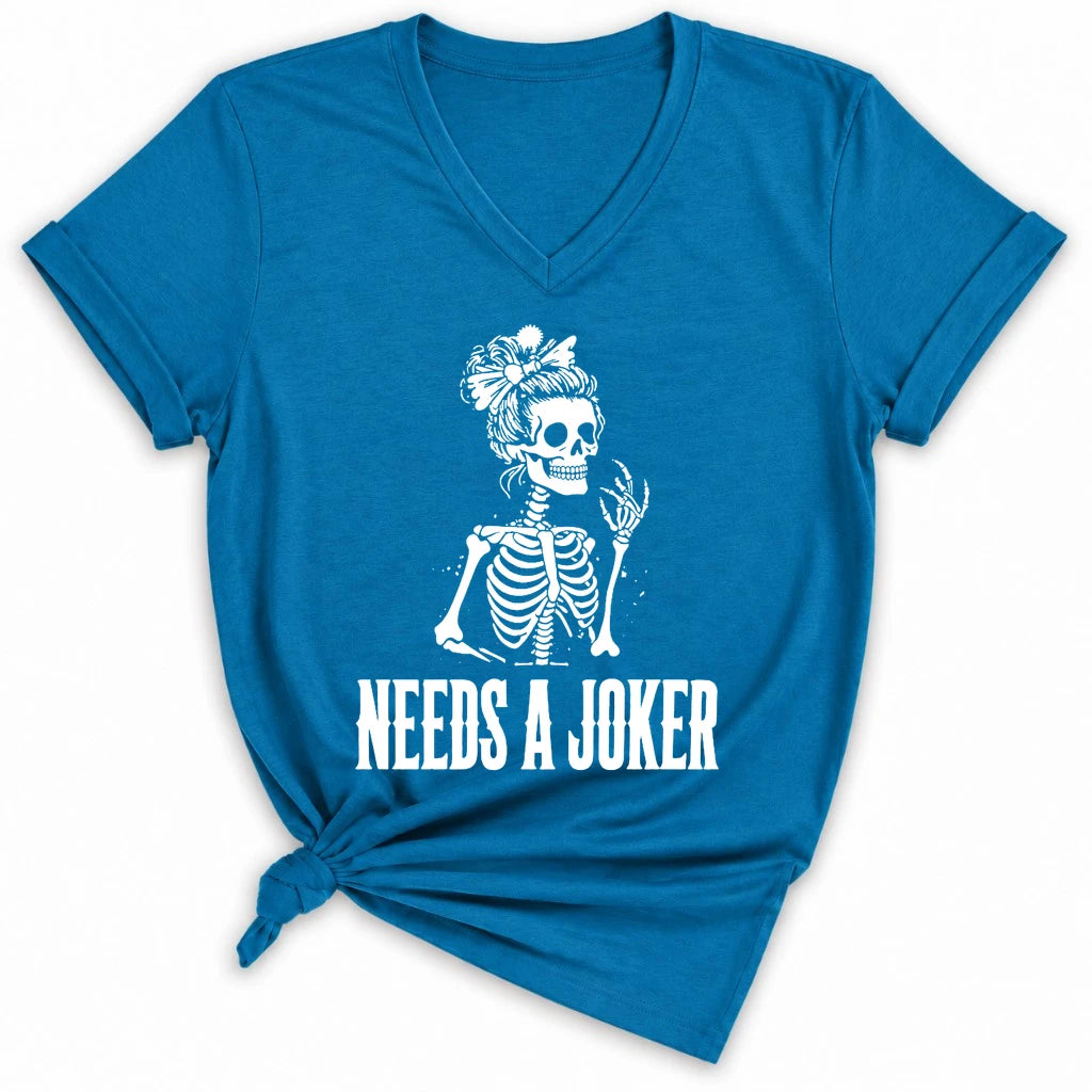 Needs A Joker Lady V-neck