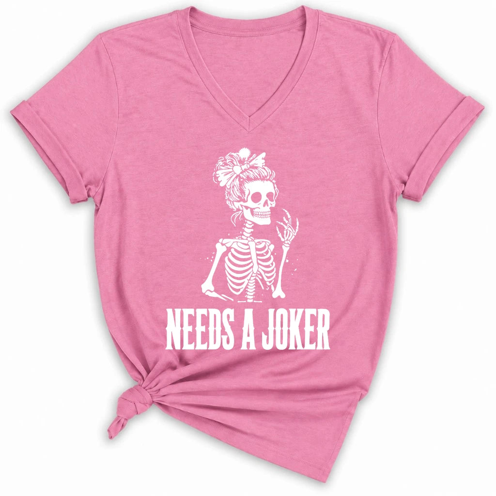 Needs A Joker Lady V-neck