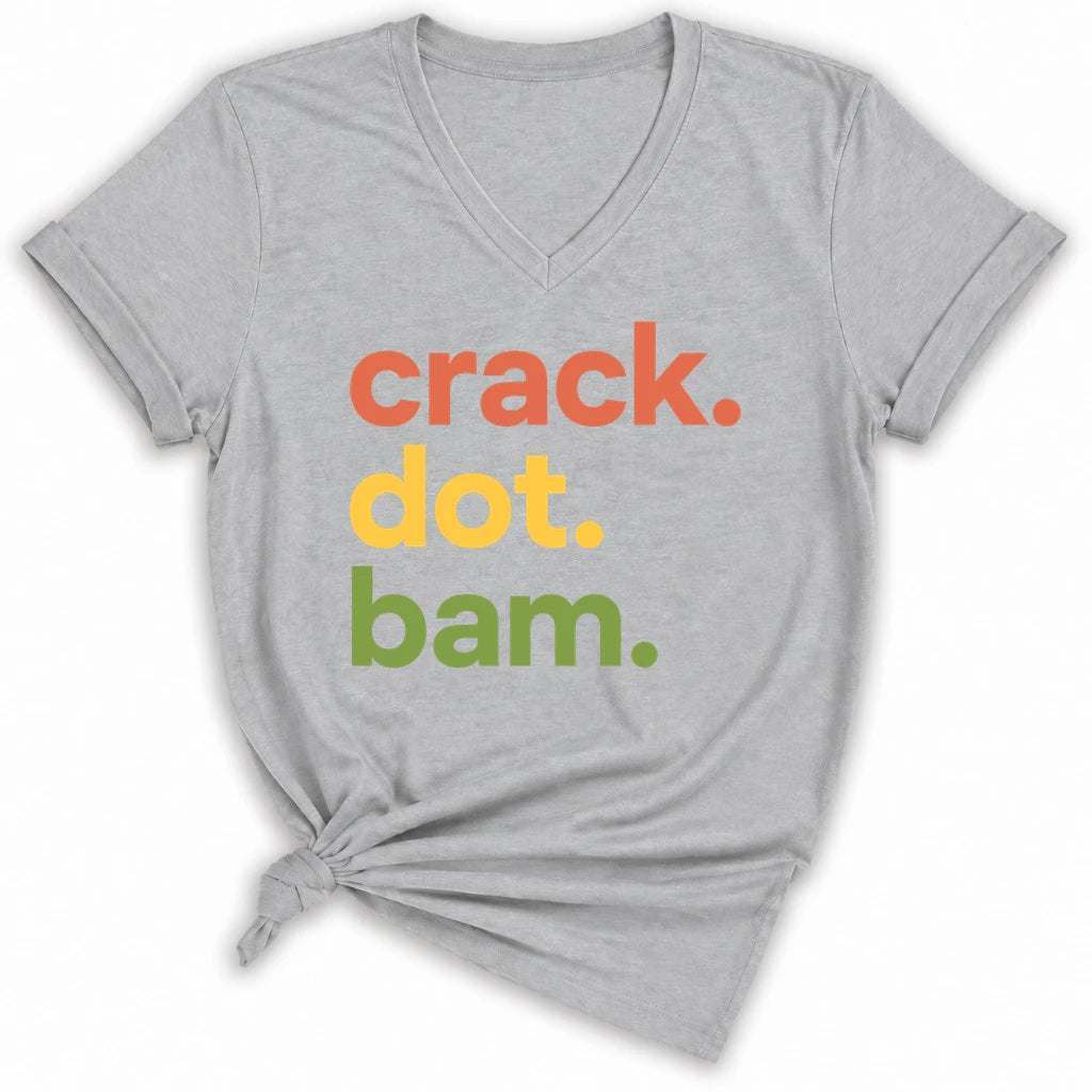 Crack Dot Bam Lover Lady V-neck