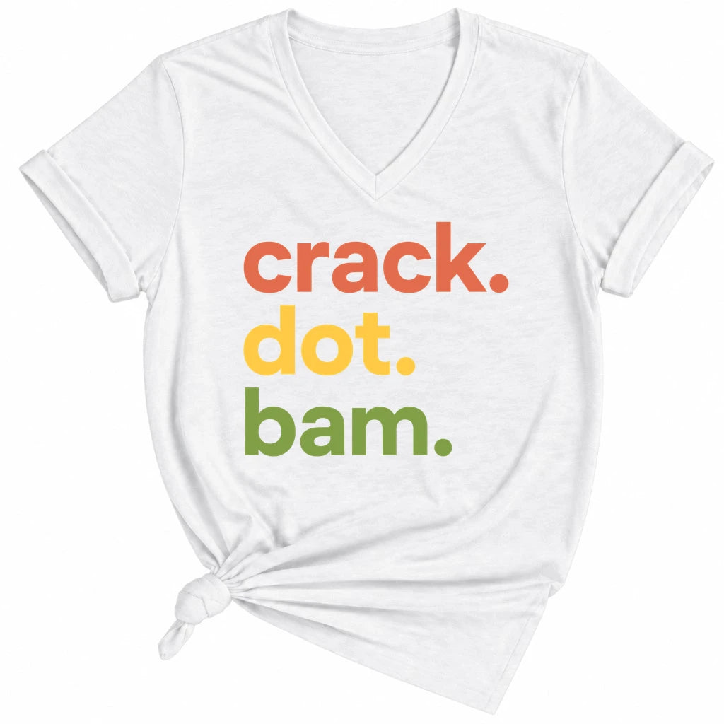 Crack Dot Bam Lover Lady V-neck