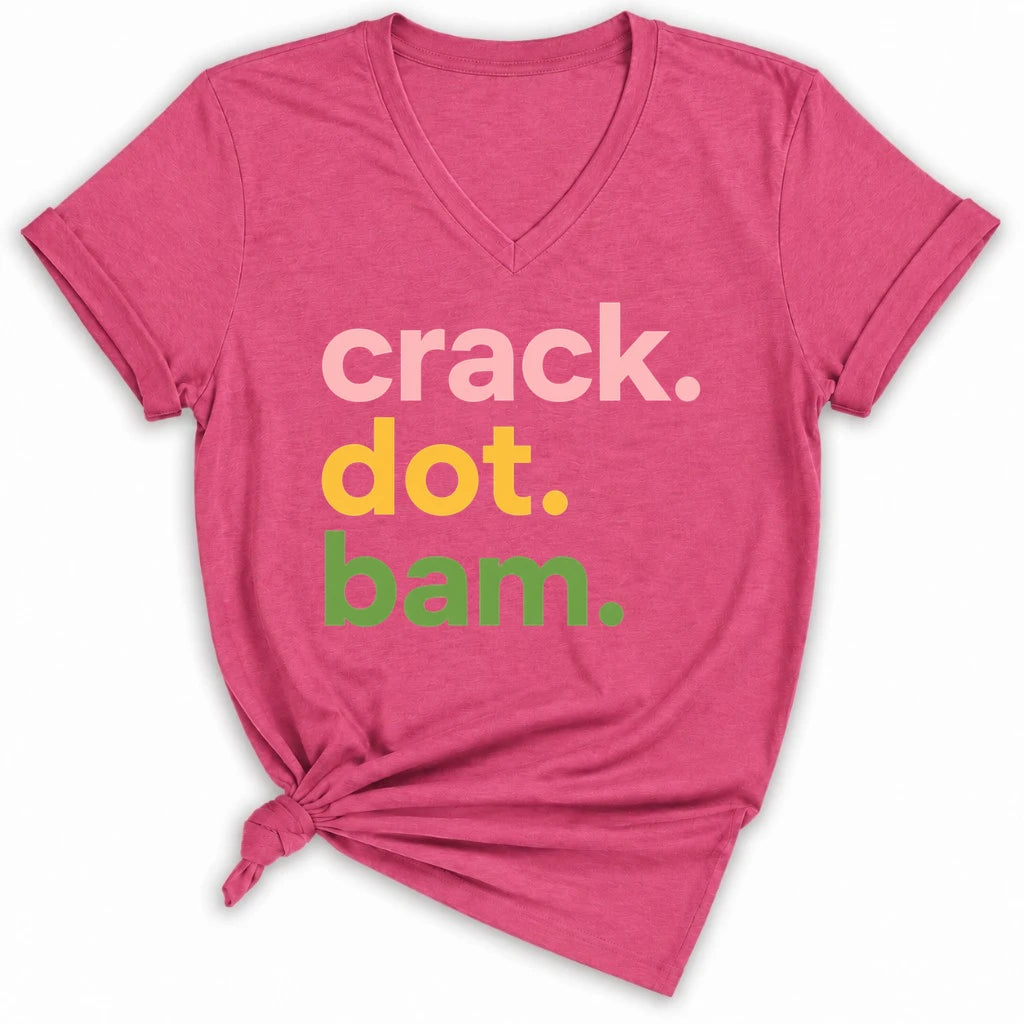 Crack Dot Bam Lover Lady V-neck