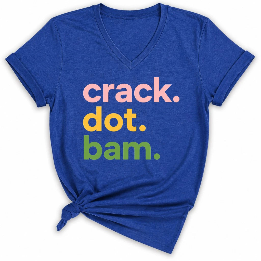 Crack Dot Bam Lover Lady V-neck