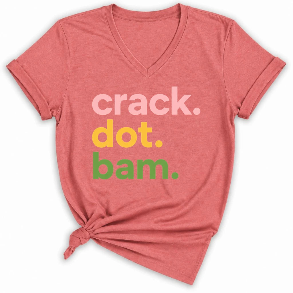Crack Dot Bam Lover Lady V-neck