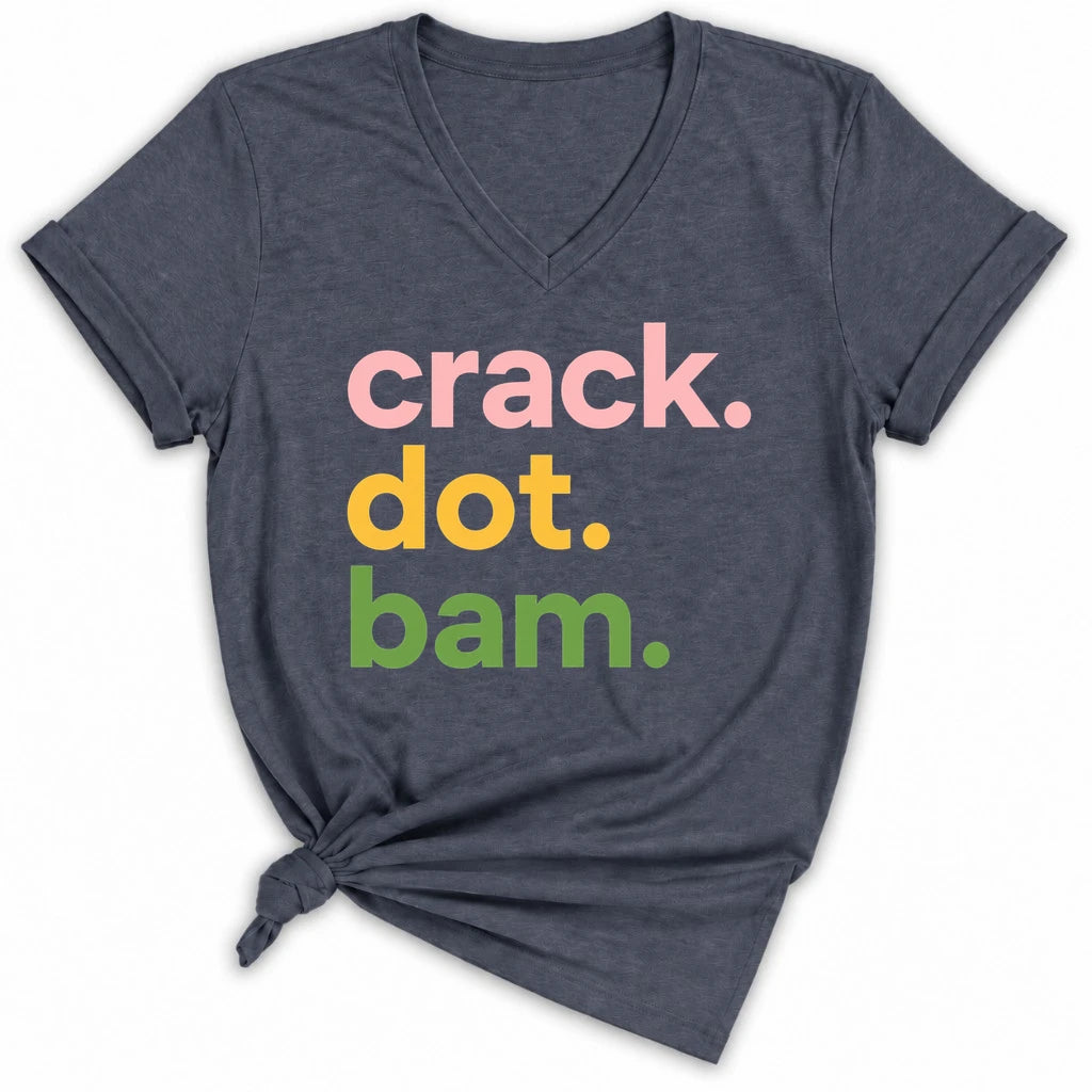 Crack Dot Bam Lover Lady V-neck