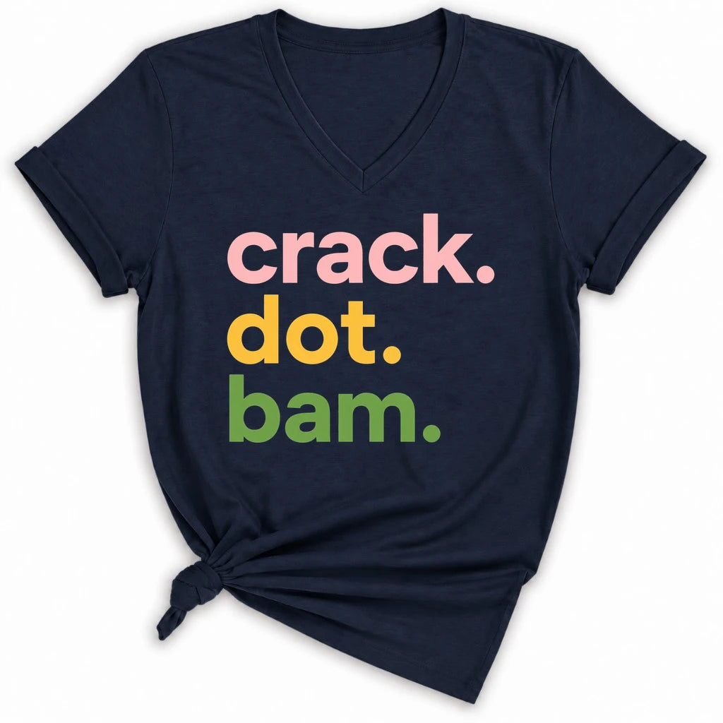 Crack Dot Bam Lover Lady V-neck