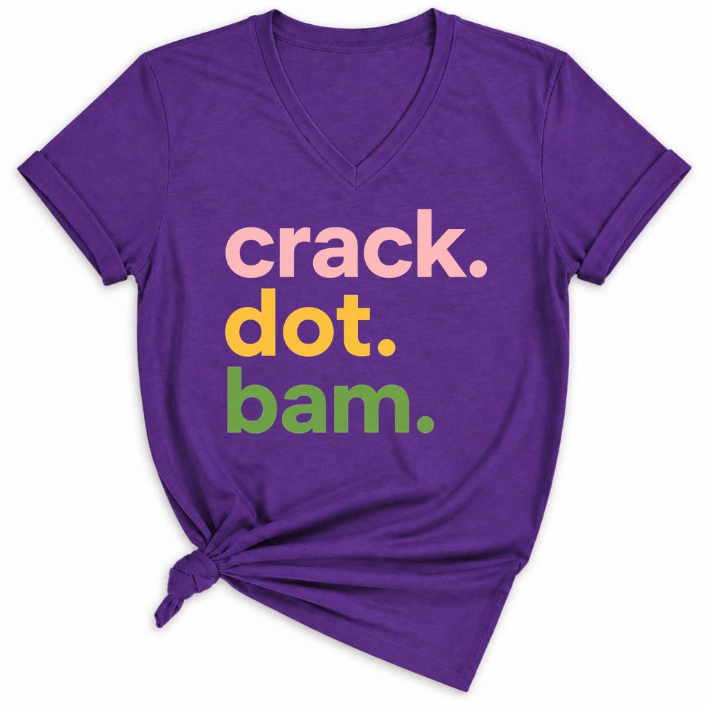 Crack Dot Bam Lover Lady V-neck