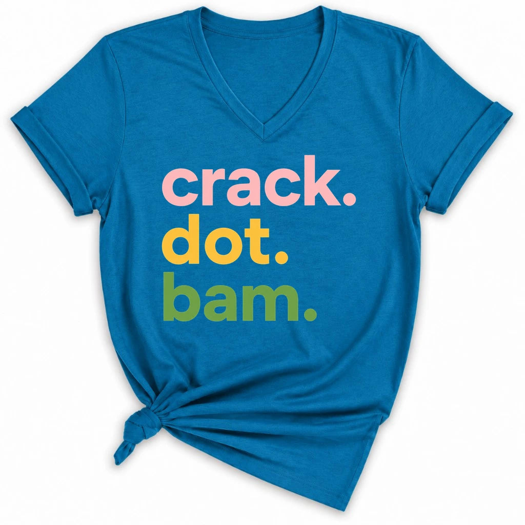 Crack Dot Bam Lover Lady V-neck