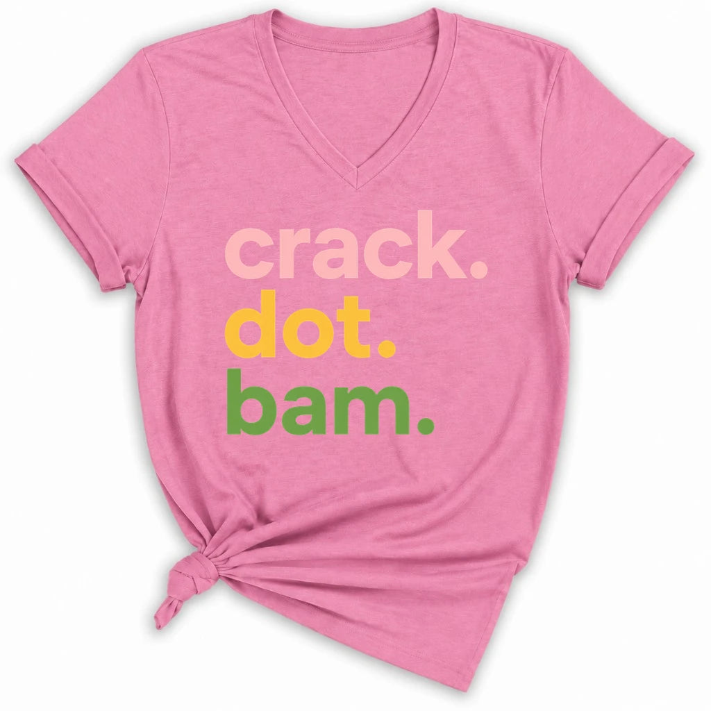 Crack Dot Bam Lover Lady V-neck
