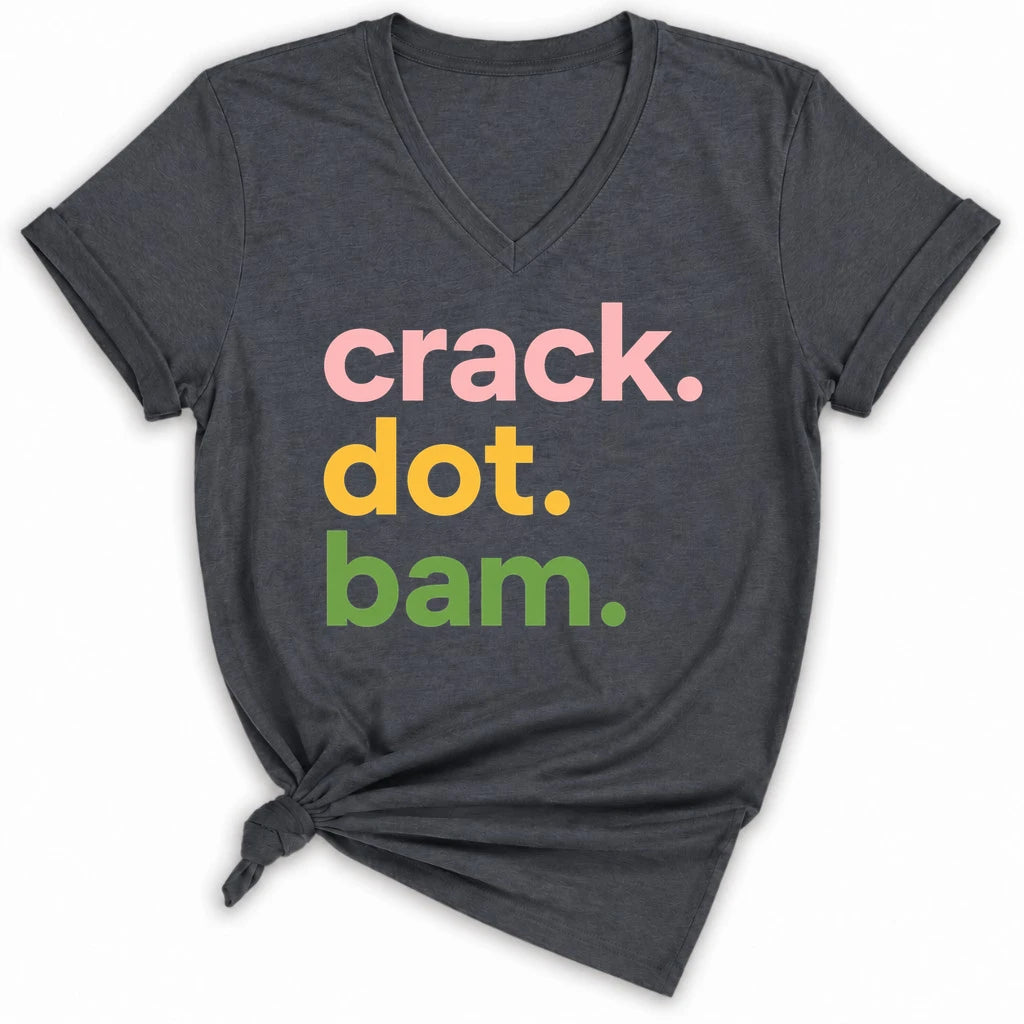 Crack Dot Bam Lover Lady V-neck