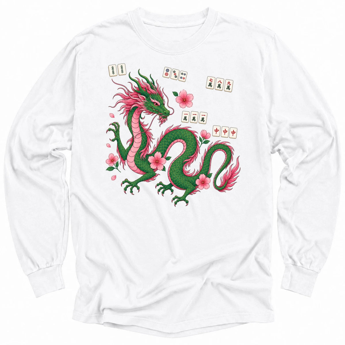 Mahjong Dragon Long Sleeve T-shirt
