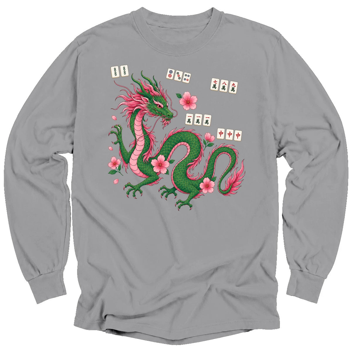 Mahjong Dragon Long Sleeve T-shirt