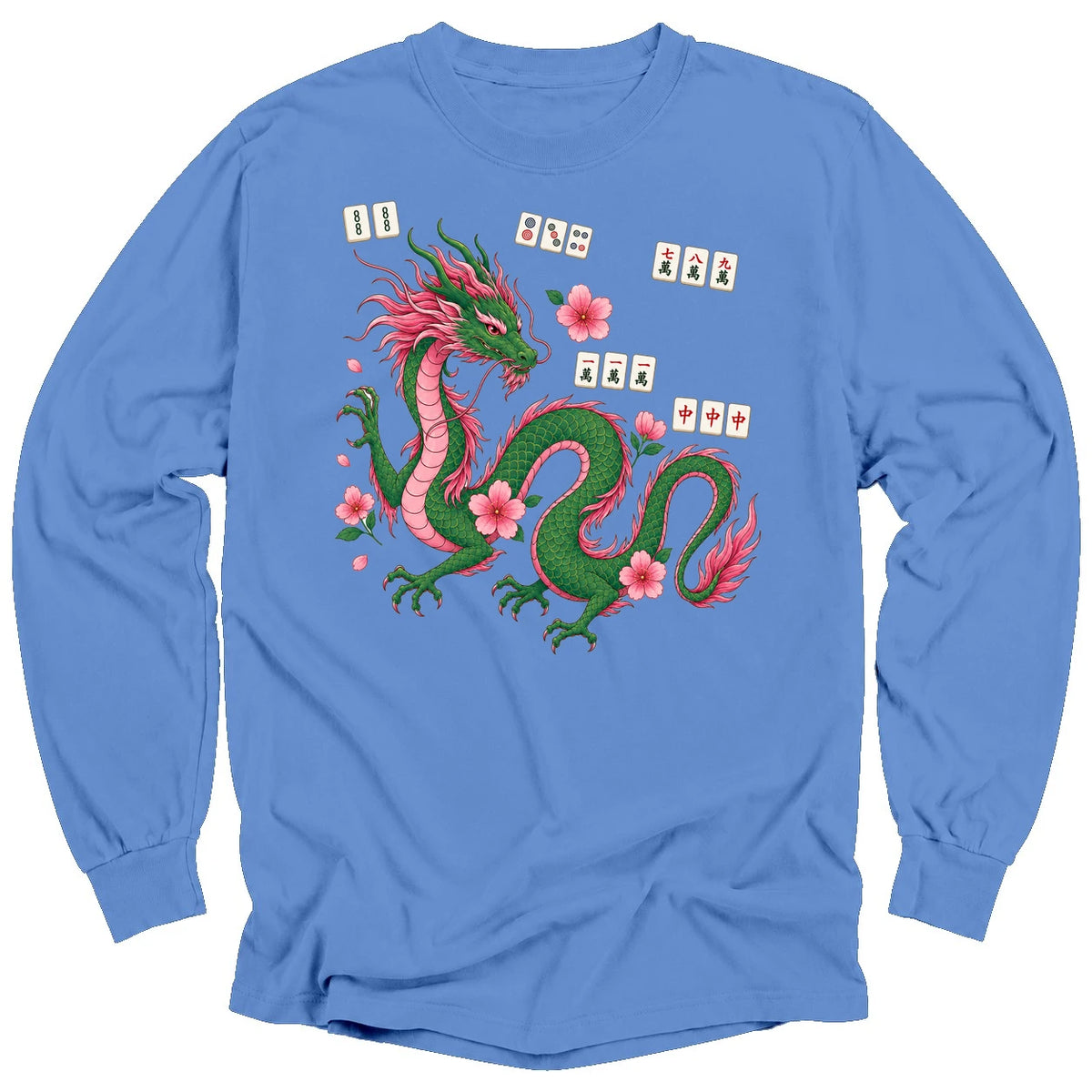 Mahjong Dragon Long Sleeve T-shirt