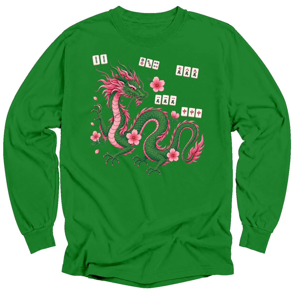 Mahjong Dragon Long Sleeve T-shirt