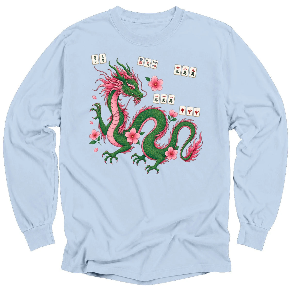 Mahjong Dragon Long Sleeve T-shirt