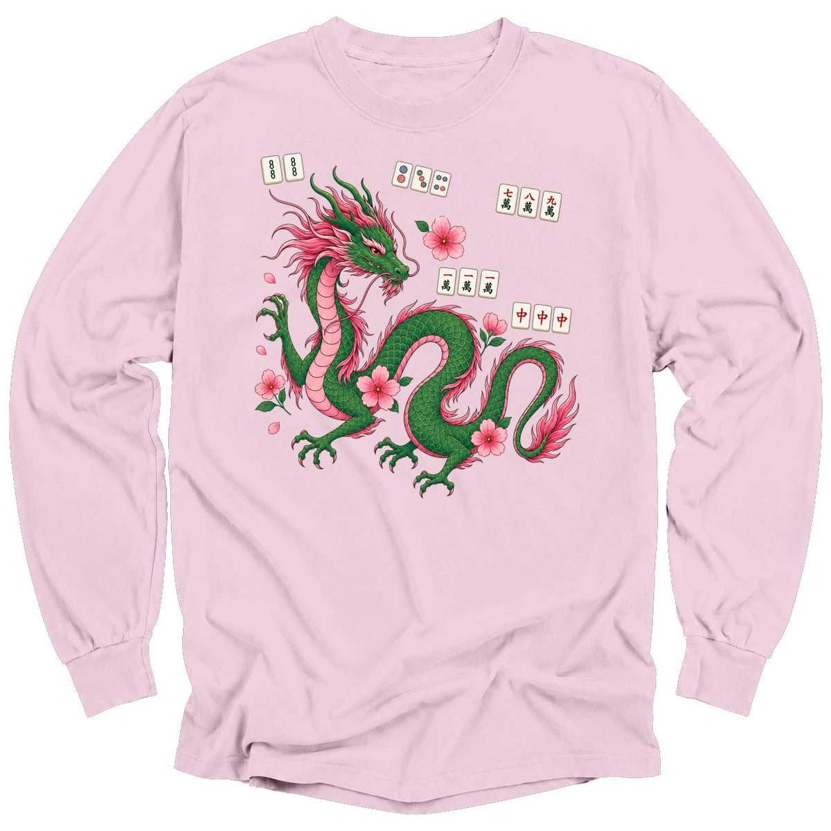 Mahjong Dragon Long Sleeve T-shirt