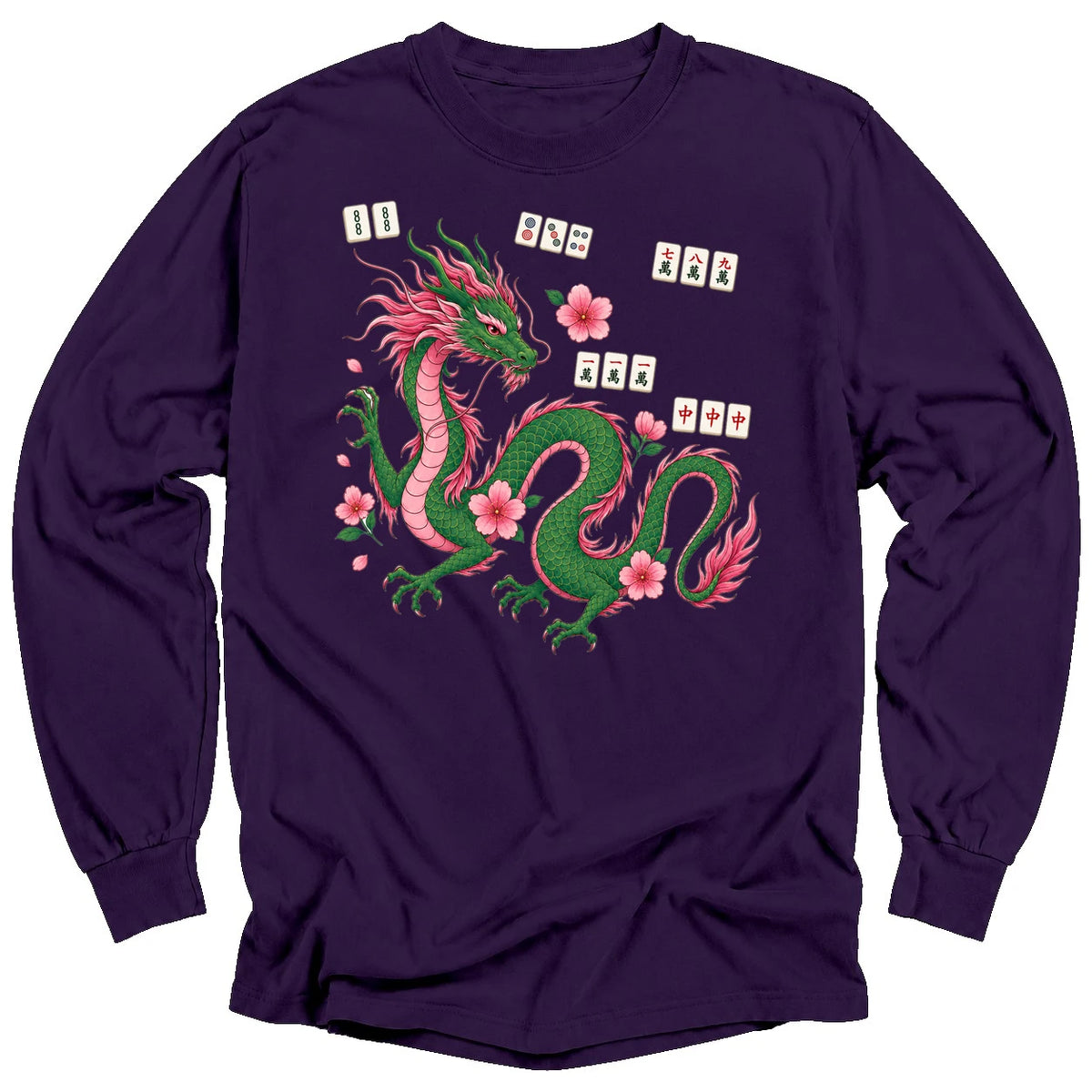 Mahjong Dragon Long Sleeve T-shirt