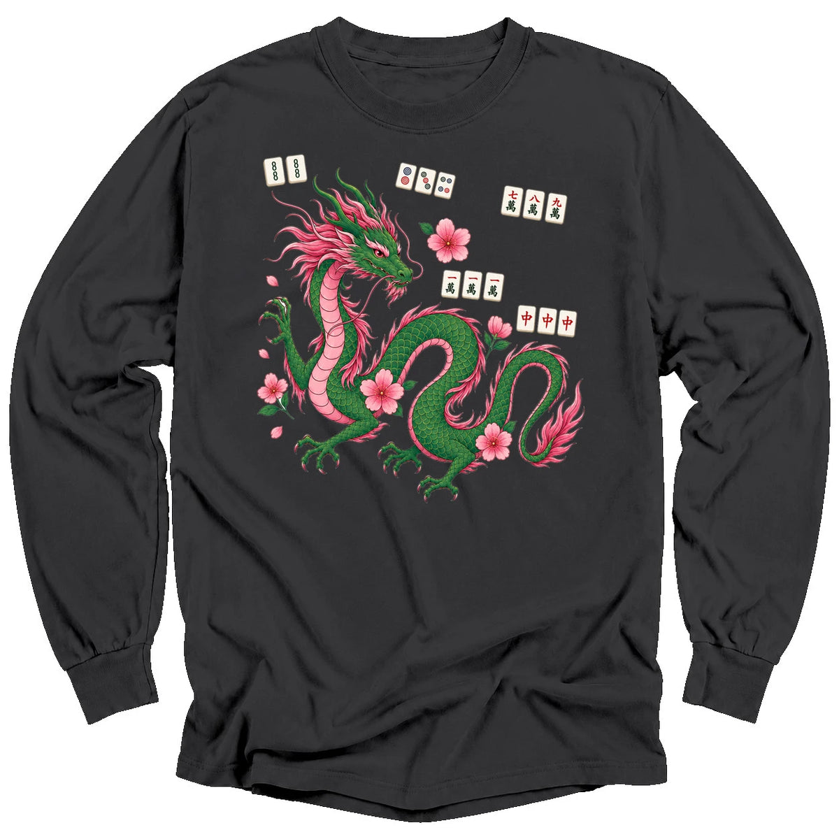 Mahjong Dragon Long Sleeve T-shirt