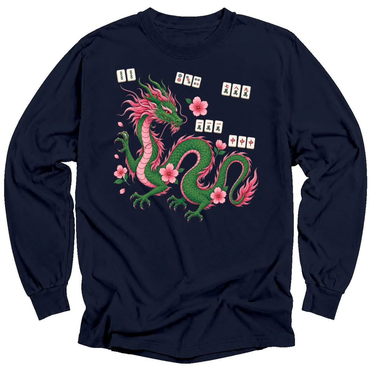 Mahjong Dragon Long Sleeve T-shirt